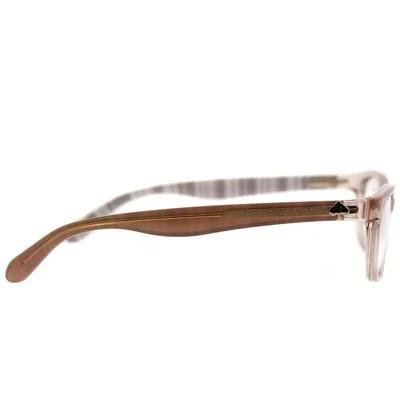 Kate Spade Brylie QGX Beige Striped White Plastic Rectangle Eyeglasses 50mm 3