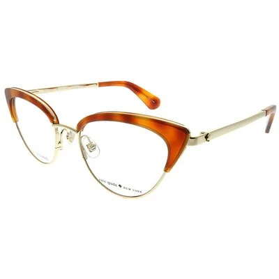 Kate Spade Jailyn EPZ Red Havana Plastic Cat-Eye Eyeglasses 50mm