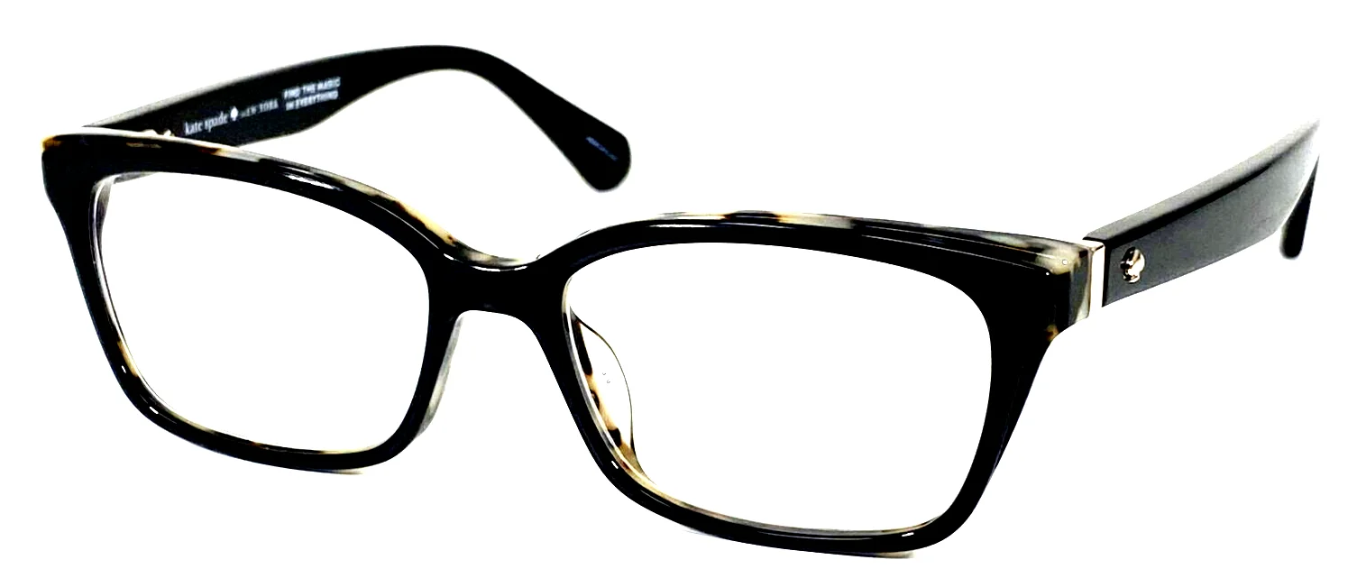 KATE SPADE NEW YORK “JERI 807” Black Polish Eyeglasses Frame 50-16-140